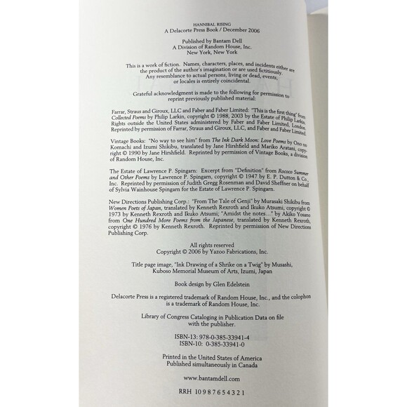 Hannibal Rising by Thomas Harris Book One of Hannibal Series 2006 Hardback - Picture 6 of 9